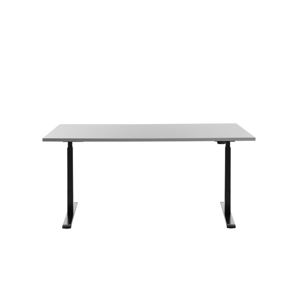 Produktabbildung Nr. 1: Topstar® Elektrisch höhenverstellbarer Schreibtisch E-Table, T-Fuß, BxT 1.600 x 800 mm, grau/schwarz
