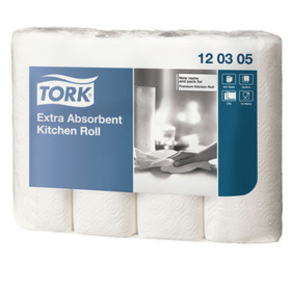 Produktabbildung: TORK® 120305 extra saugfähige Küchenrolle, 1 VE = 48 Rollen