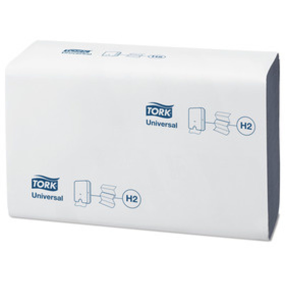 Produktabbildung: TORK® 150388 Xpress Multifold Handtücher Universal, 2-lagig für Spendersystem H2 , 1 VE = 20 Bündel à 237 Tücher (4740 Tücher), Farbe: blau