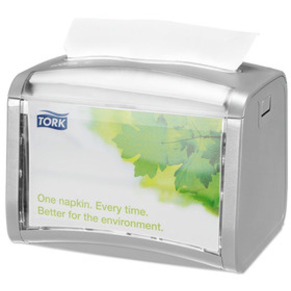 Produktabbildung: TORK® 272613 Xpressnap Tischspender für Servietten, Spendersystem N4, Maße (BxHxT): 20,1 x 15,5 x 15,0 cm, Farbe: hellgrau