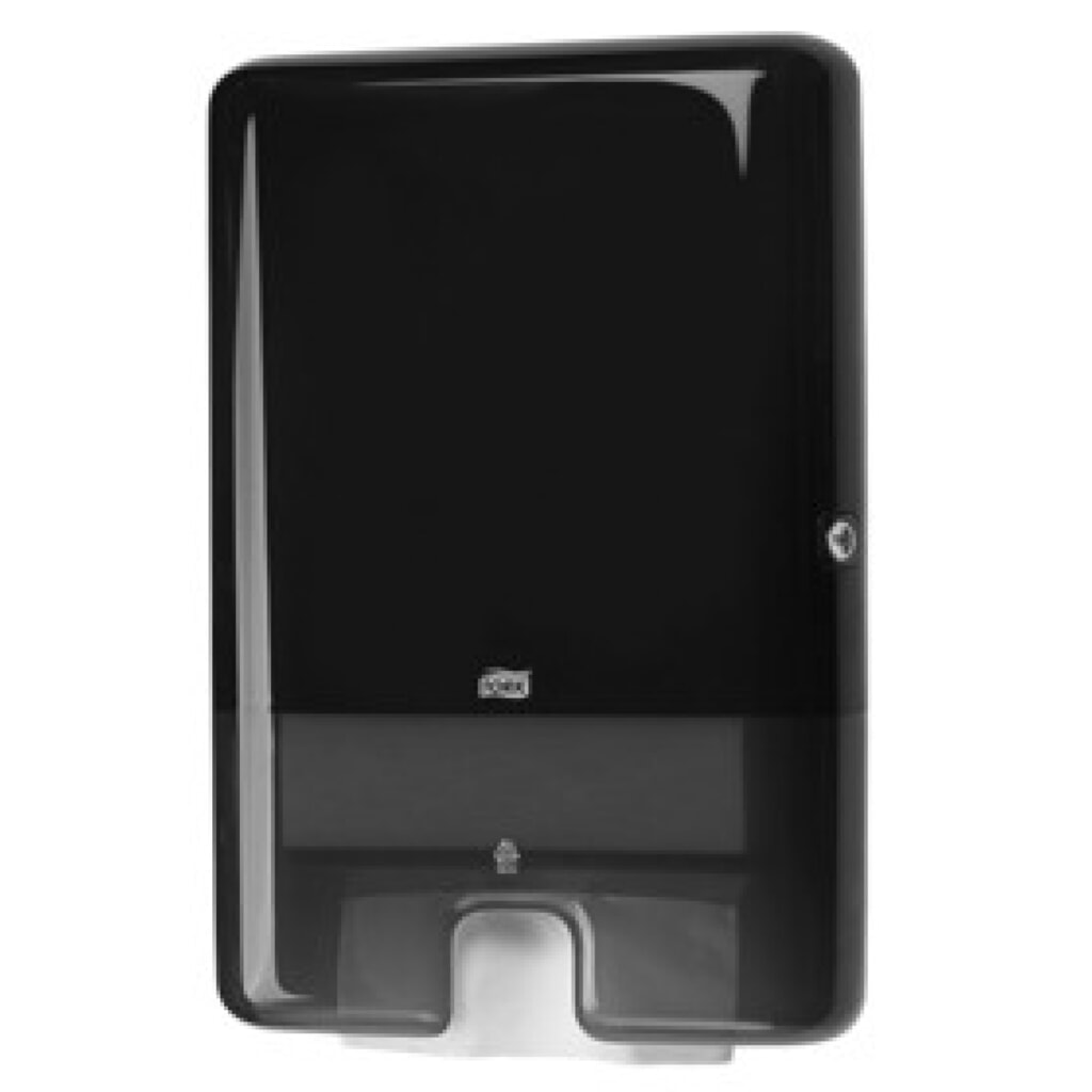TORK® 552008 Xpress Spender für Multifold Handtücher,Farbe: schwarz, Material: Kunststoff Produktabbildung: TORK® 552008 Xpress Spender für Multifold Handtücher,Farbe: schwarz, Material: Kunststoff