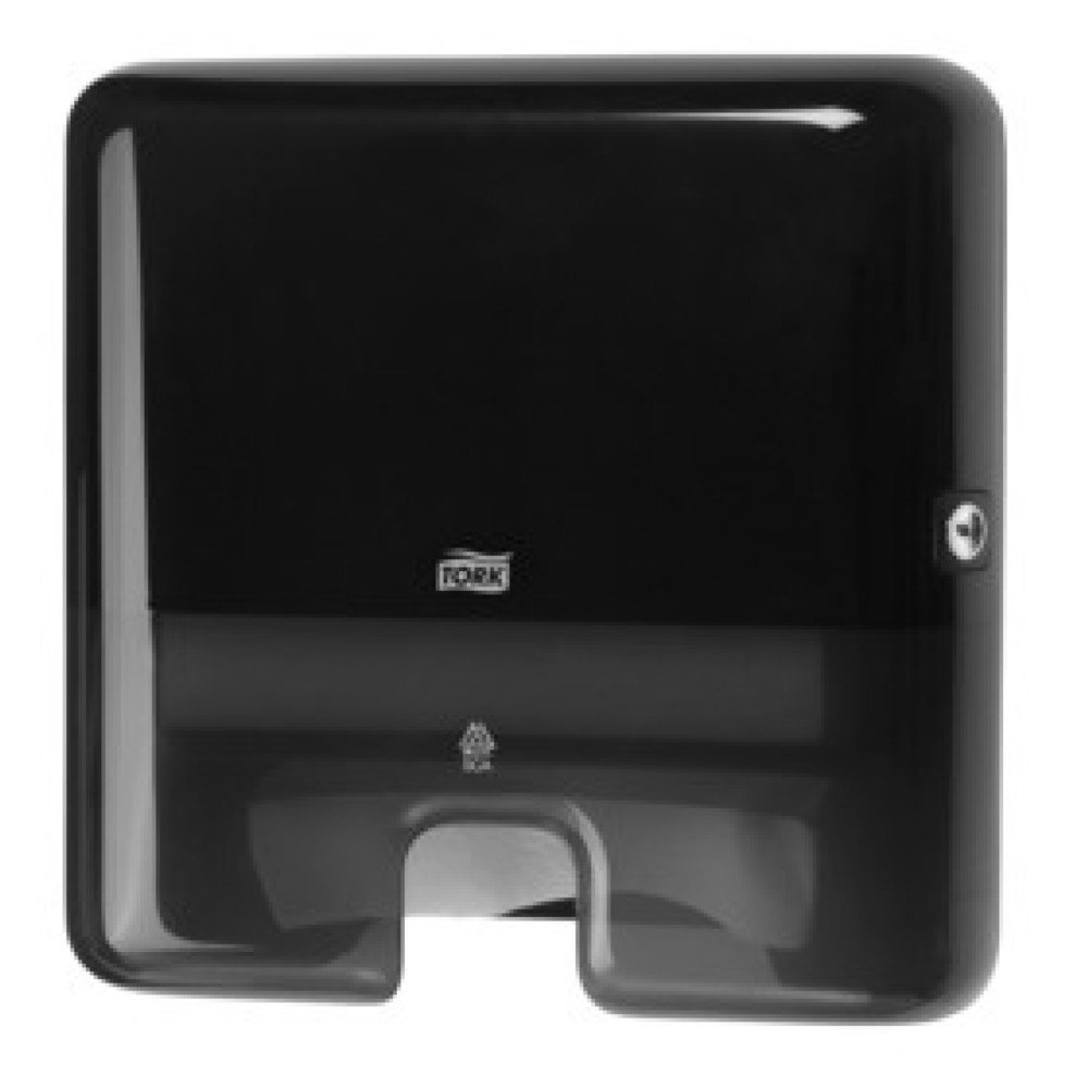 Produktabbildung: TORK® 552108 Xpress Mini Spender für Multifold Handtücher,Farbe: schwarz, Material: Kunststoff