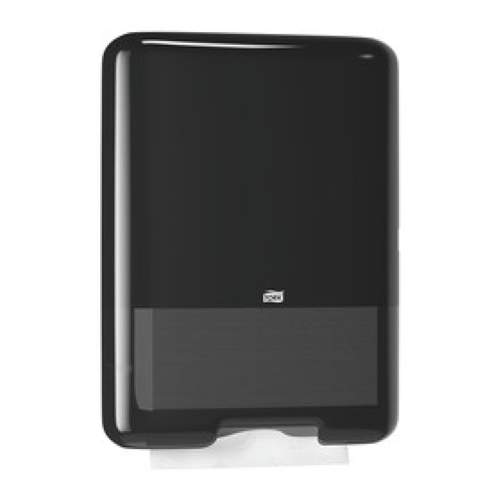 TORK® 553008 Spender für Zickzack und Lagenfalz Handtücher,Farbe: schwarz, Material: Kunststoff Produktabbildung: TORK® 553008 Spender für Zickzack und Lagenfalz Handtücher,Farbe: schwarz, Material: Kunststoff