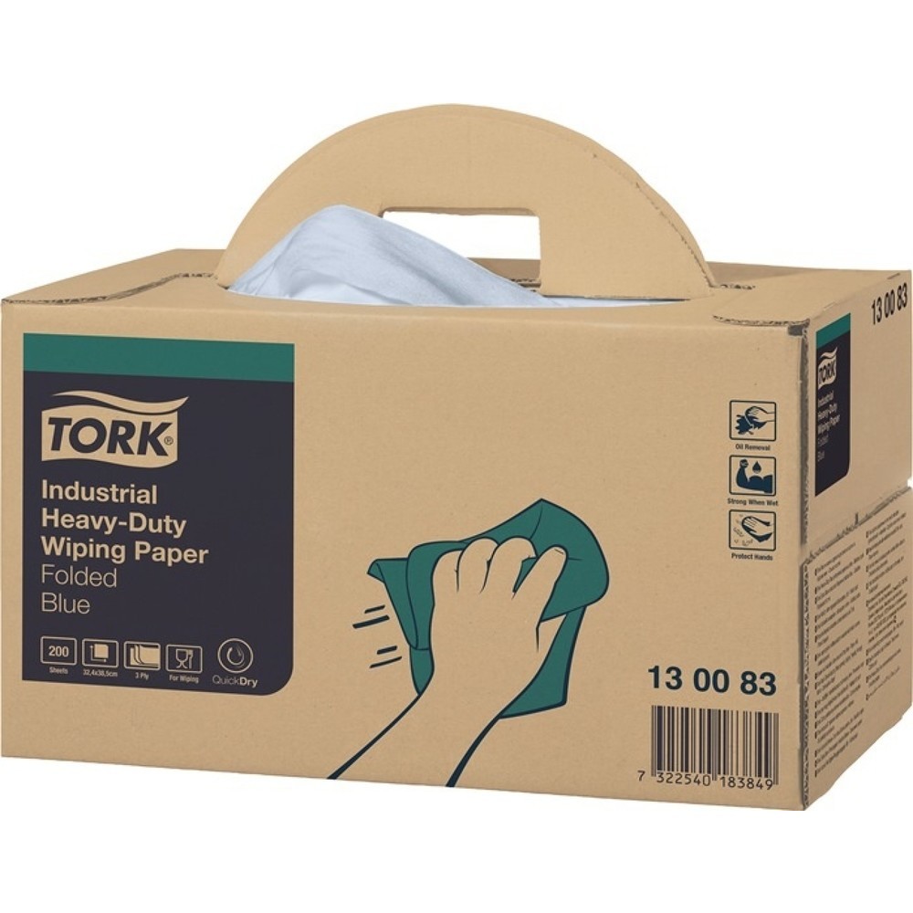 Produktabbildung: TORK® Putztuch TORK® 130083 L324xB385ca.mm blau