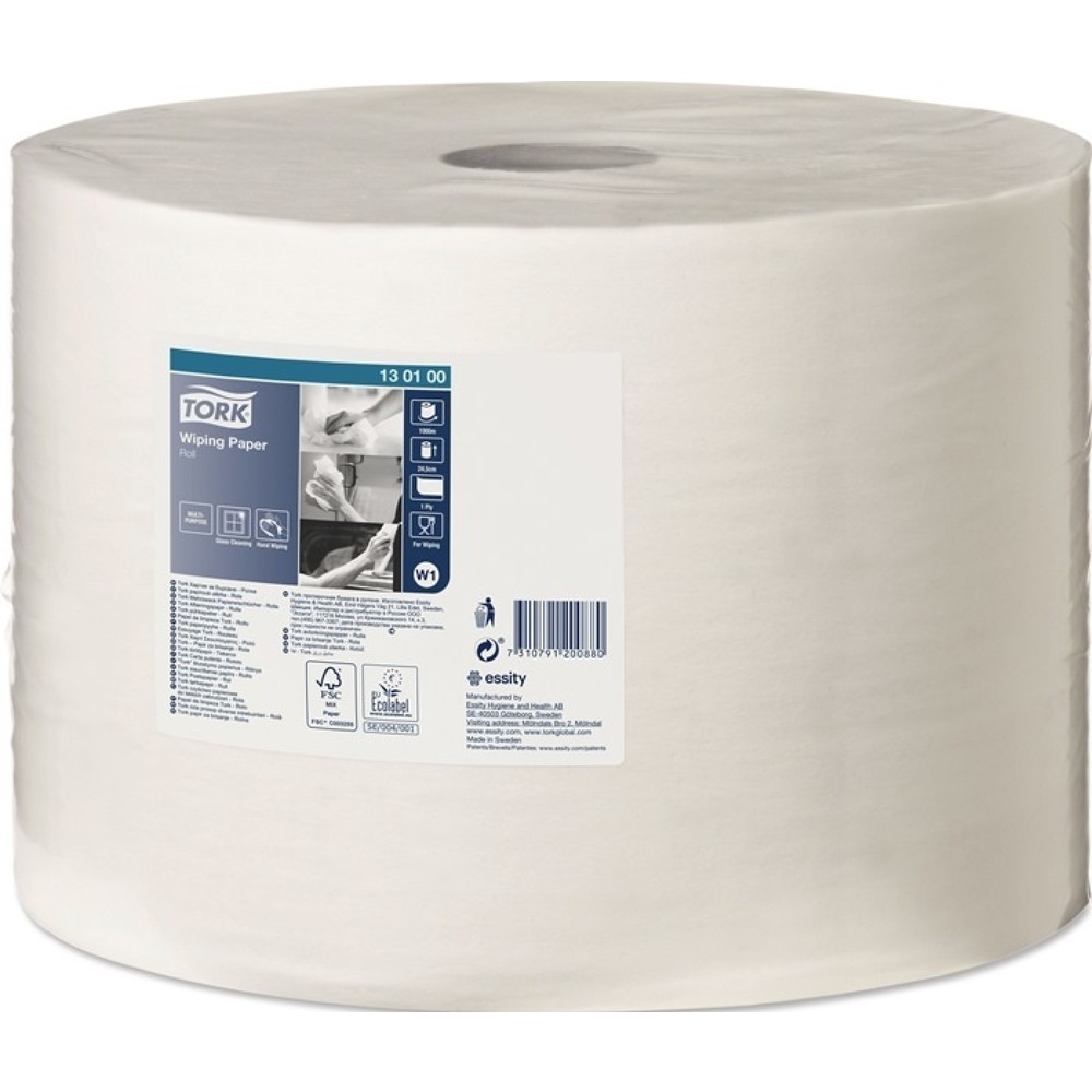 Produktabbildung: TORK® Putztuch TORK® 130100 L245xB380ca.mm weiß