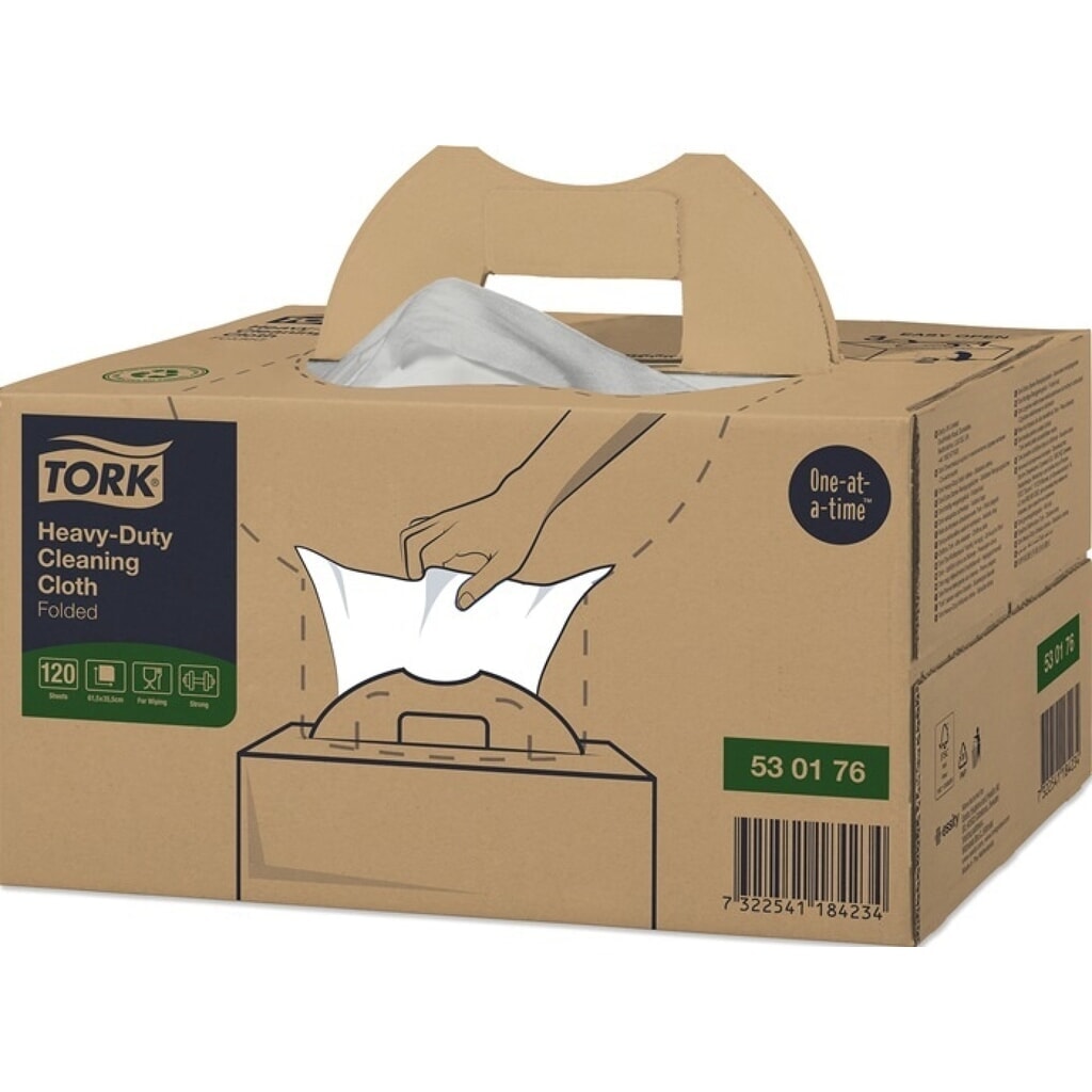 TORK® Putztuch TORK 530176, L615xB355ca. mm, grau Produktabbildung: TORK® Putztuch TORK 530176, L615xB355ca. mm, grau