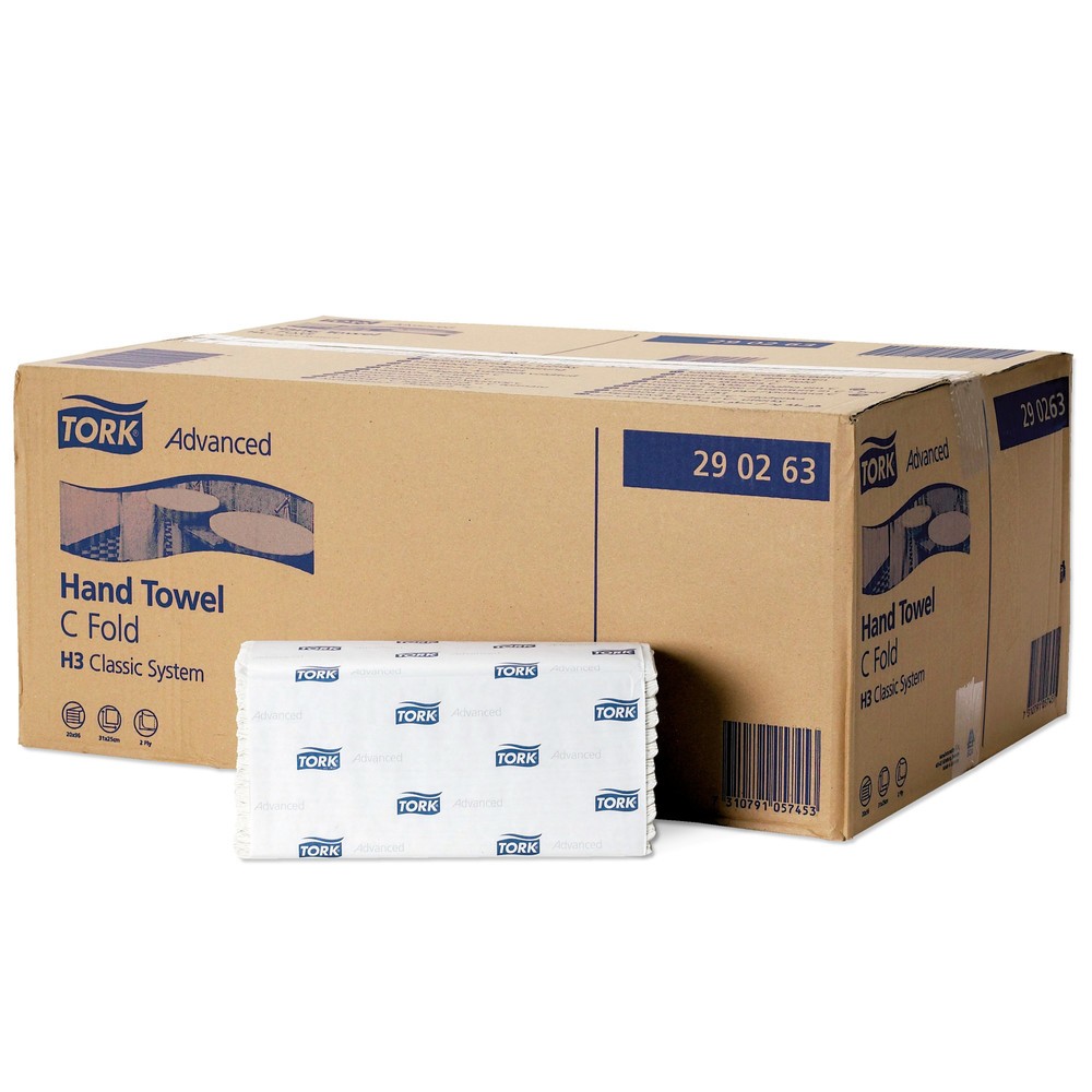 Produktabbildung: TORK® Xpress Multifold Handtücher, Lagenfalz, 3.072 Tücher, weiß