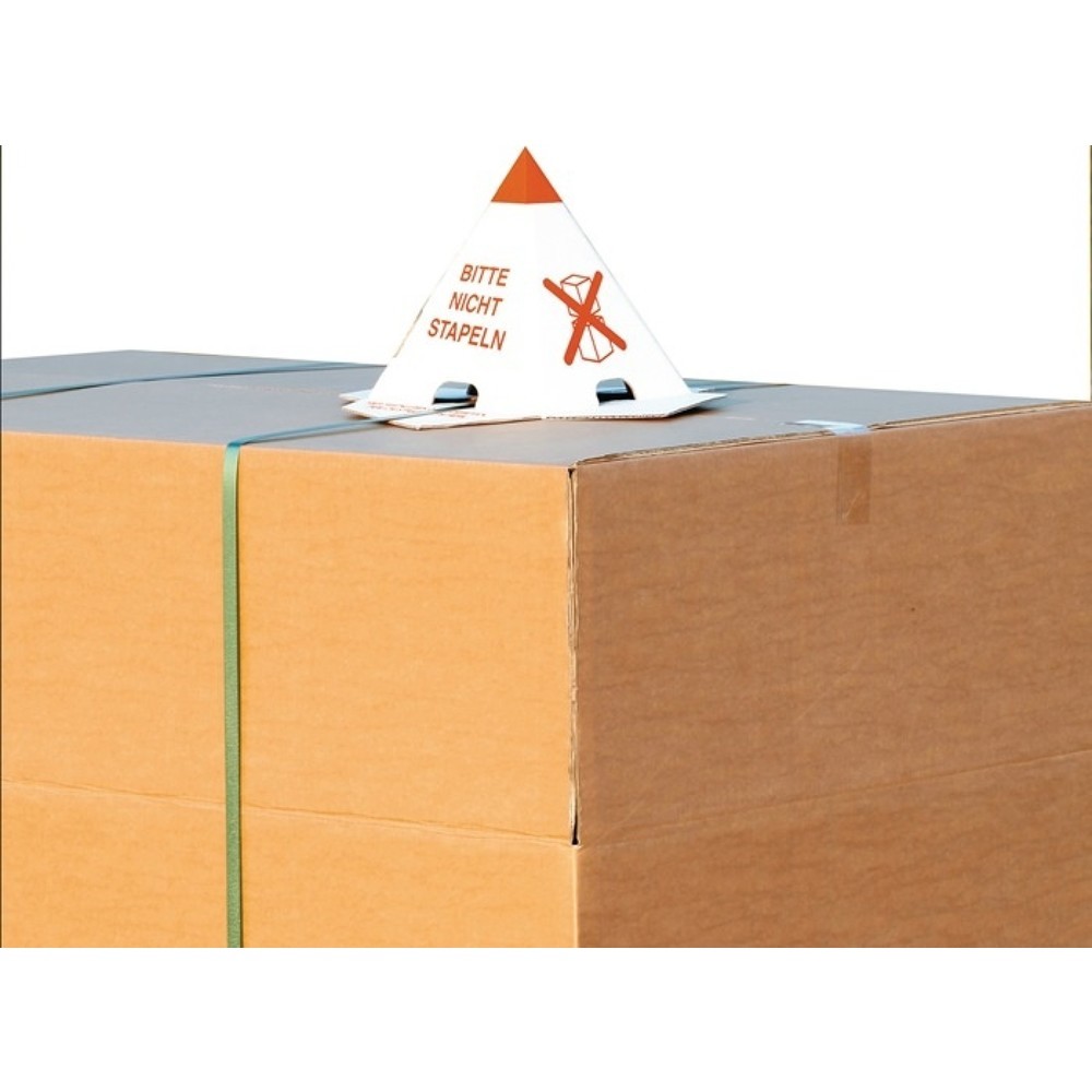 Produktabbildung Nr. 2: TRANSPAK Palettenhütchen 1.25, einwellig, Wellpappe L205xB205xH235 mm, 1-farbig rot
