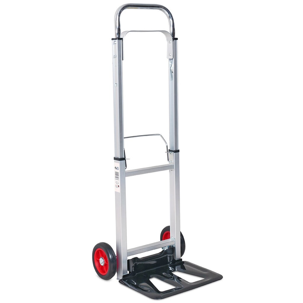 Produktabbildung: Transport- und Sackkarre aus Aluminium, zusammenschiebbar, HxBxT 1.080 x 400 x 400 mm, Tragkraft 90 kg