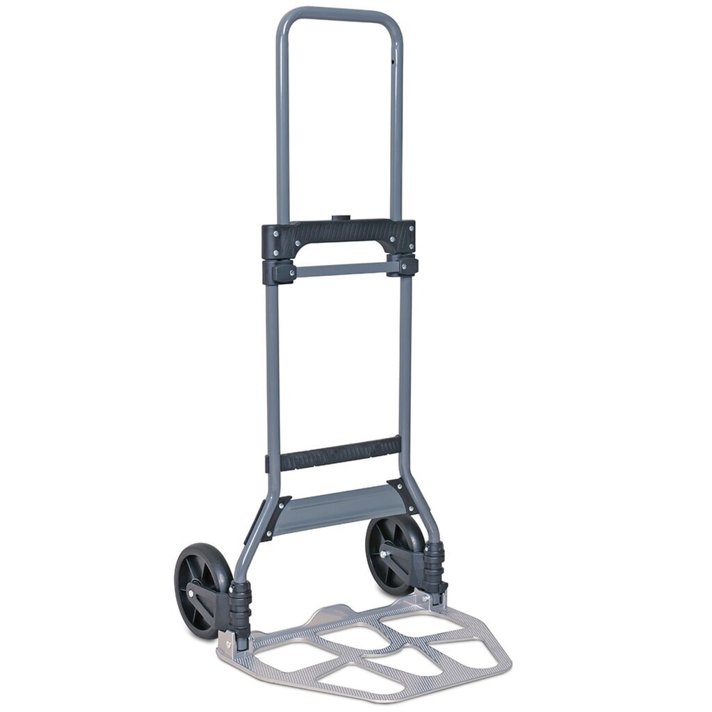 Transport- und Sackkarre aus Stahl, klappbar, HxBxT 1.110 x 485 x 520 mm, Tragkraft 100 kg Produktabbildung: Transport- und Sackkarre aus Stahl, klappbar, HxBxT 1.110 x 485 x 520 mm, Tragkraft 100 kg
