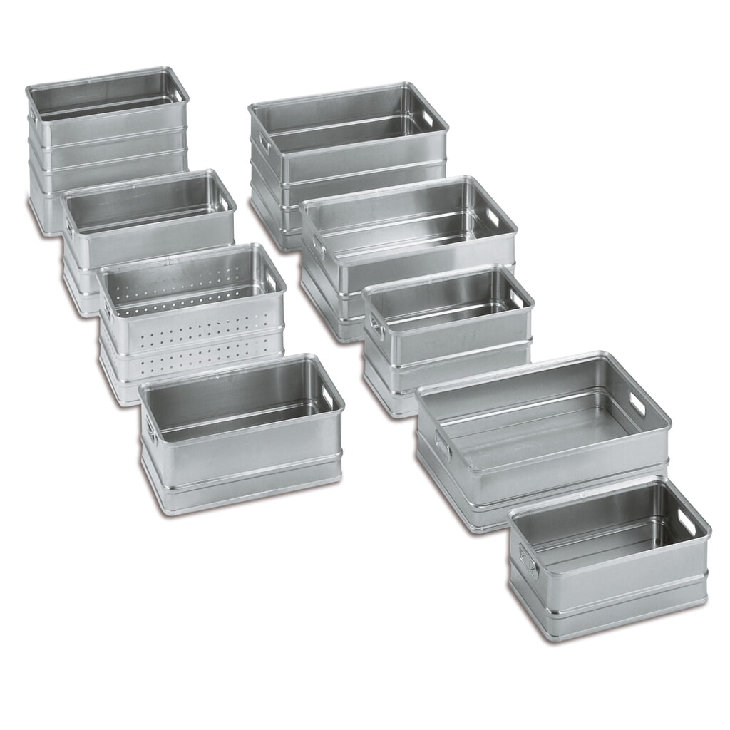 Produktabbildung: Gmöhling Transportkisten aus Aluminium, Inhalt 60 Liter