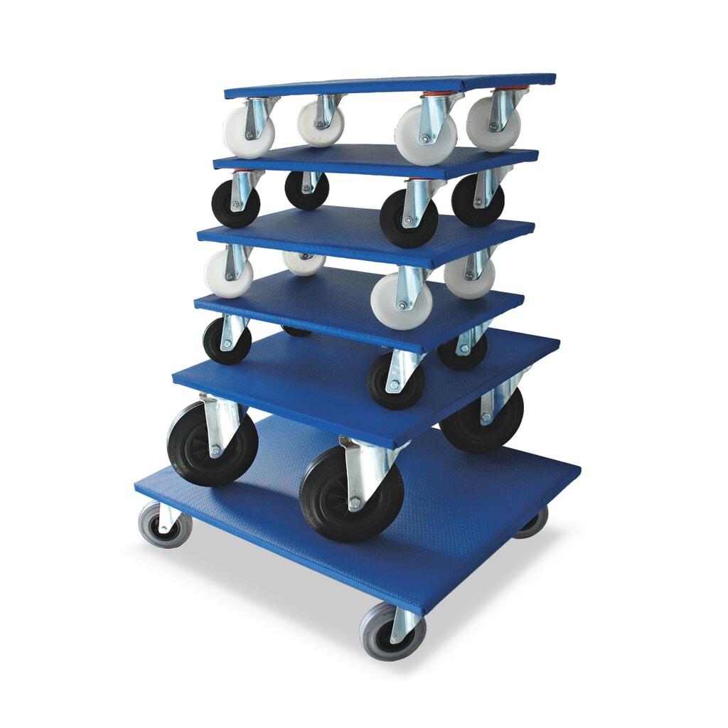 Transportroller HEMMDAL, Tragkraft 350 kg, Polypropylen-Bereifung, 2 Stk./VE Produktabbildung: Transportroller HEMMDAL, Tragkraft 350 kg, Polypropylen-Bereifung, 2 Stk./VE
