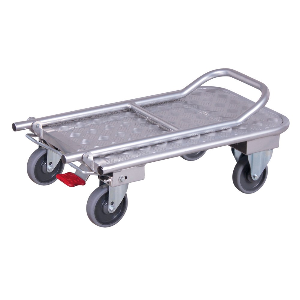 Produktabbildung Nr. 2: Transportwagen Ameise®, Aluminium, Ladefläche BxT 450 x 720 mm, mit Zentralbremse