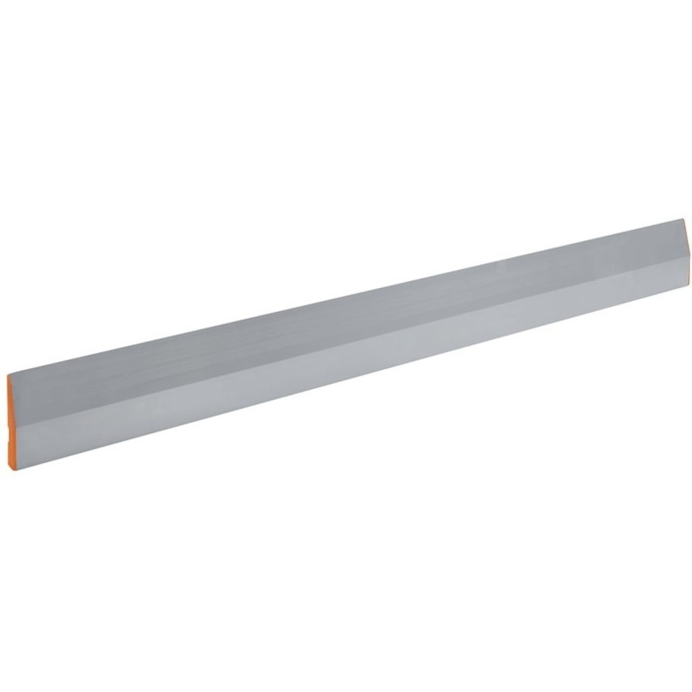Produktabbildung: Trapezkartätsche L.1200mm m.Daumenrille/Abschlusskappe Alu.