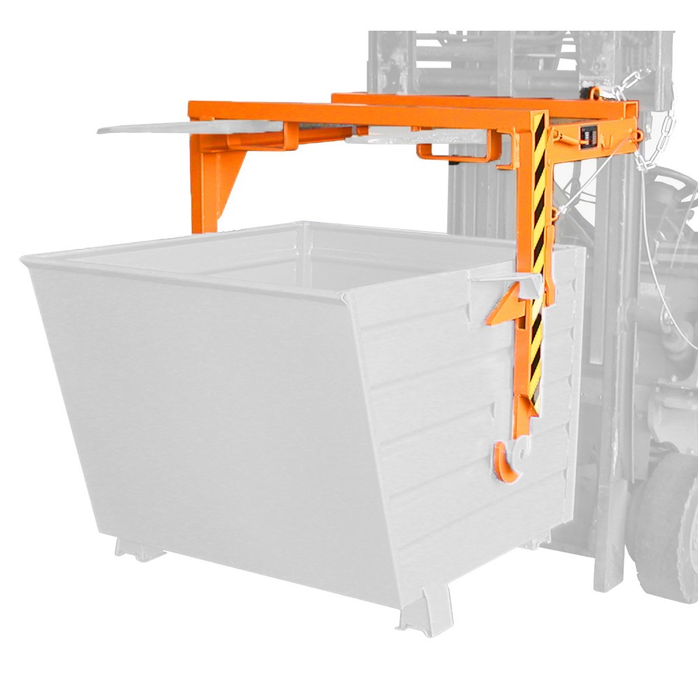 Produktabbildung Nr. 1: Traverse für Bauer® Stapelbarer Kippbehälter, Volumen 0,55 m³, RAL 2000 gelborange