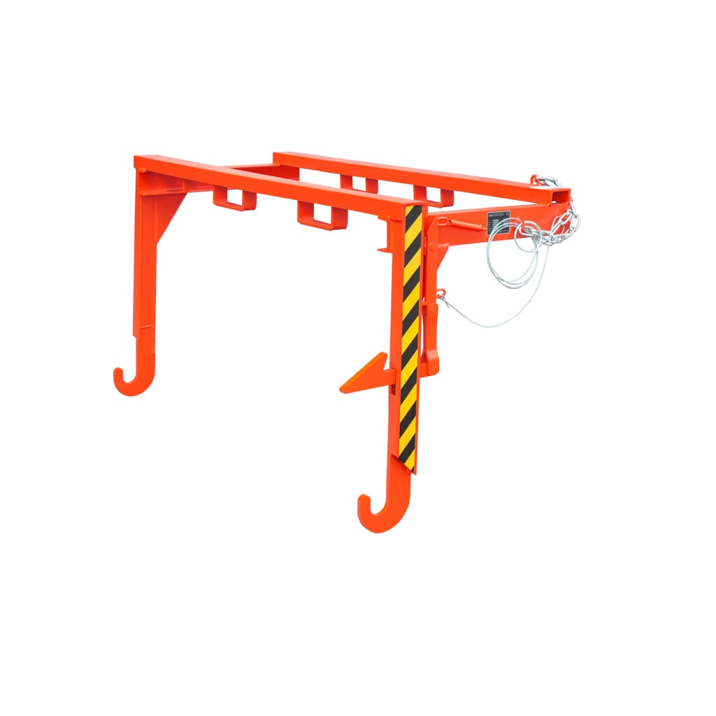 Produktabbildung: Traverse für Bauer® Stapelbarer Kippbehälter, Volumen 1,5 m³, RAL 3000 feuerrot