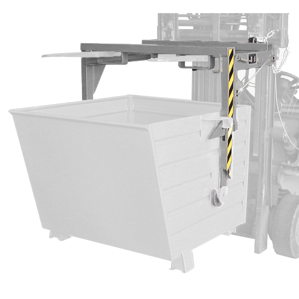 Produktabbildung Nr. 1: Traverse für Bauer® Stapelbarer Kippbehälter, Volumen 0,55 m³, RAL 7005 mausgrau