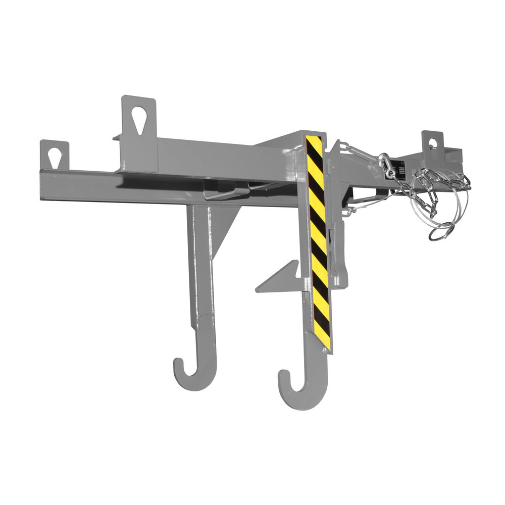 Produktabbildung: Traverse Typ BKT für Bauer® stapelbare Kippbehälter, TK 500 kg, Volumen 0,3 m³, RAL 7005 mausgrau