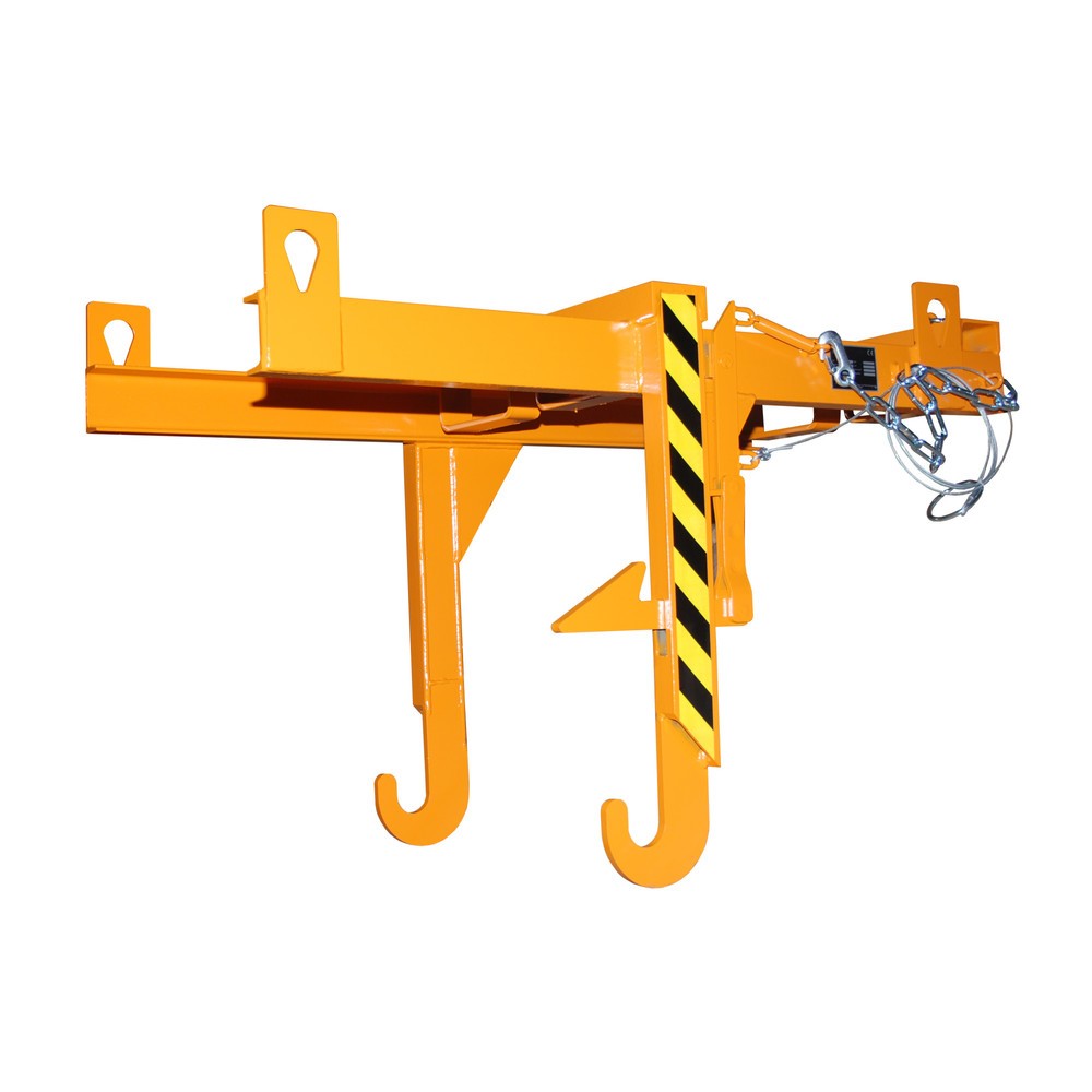 Produktabbildung: Traverse Typ BKT für Bauer® stapelbare Kippbehälter, TK 500 kg, Volumen 0,3 m³, RAL 2000 gelborange