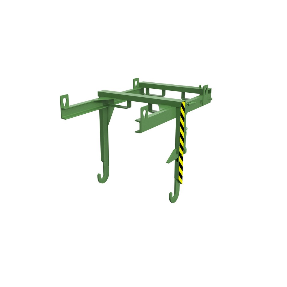 Produktabbildung: Traverse Typ BKT für Bauer® stapelbare Kippbehälter, TK 1.000 kg, Volumen 0,55 m³, RAL 6011 resedagrün