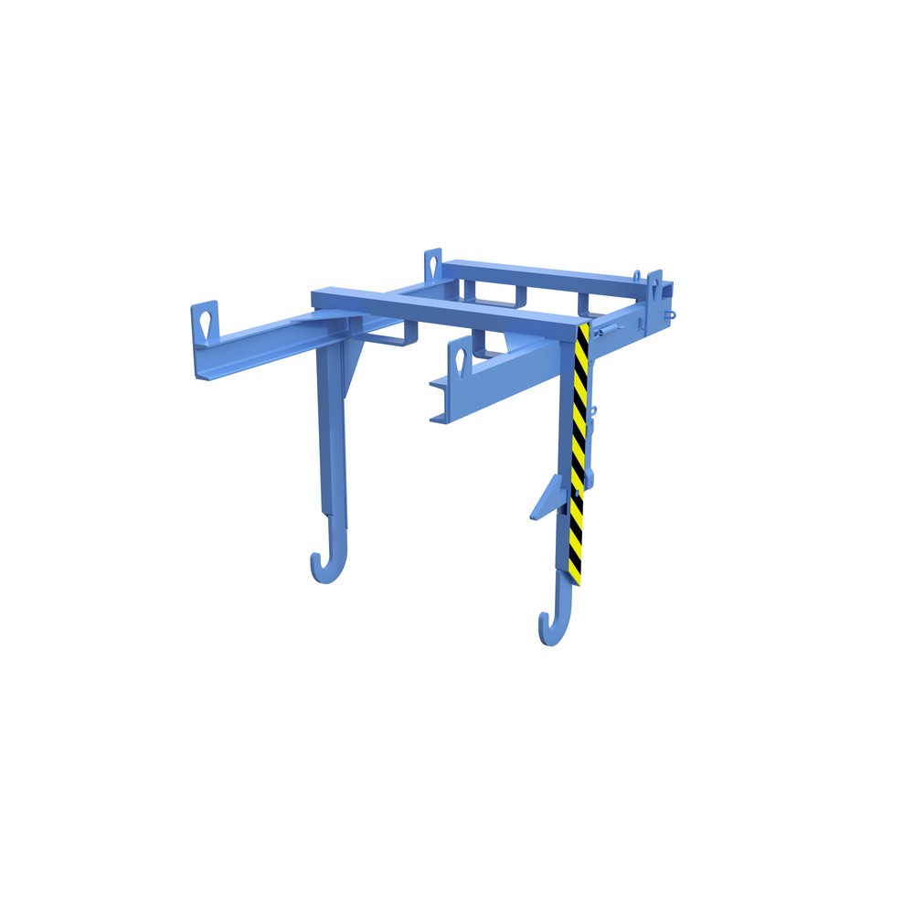 Produktabbildung: Traverse Typ BKT für Bauer® stapelbare Kippbehälter, TK 1.500 kg, Volumen 0,7 m³, RAL 5012 lichtblau