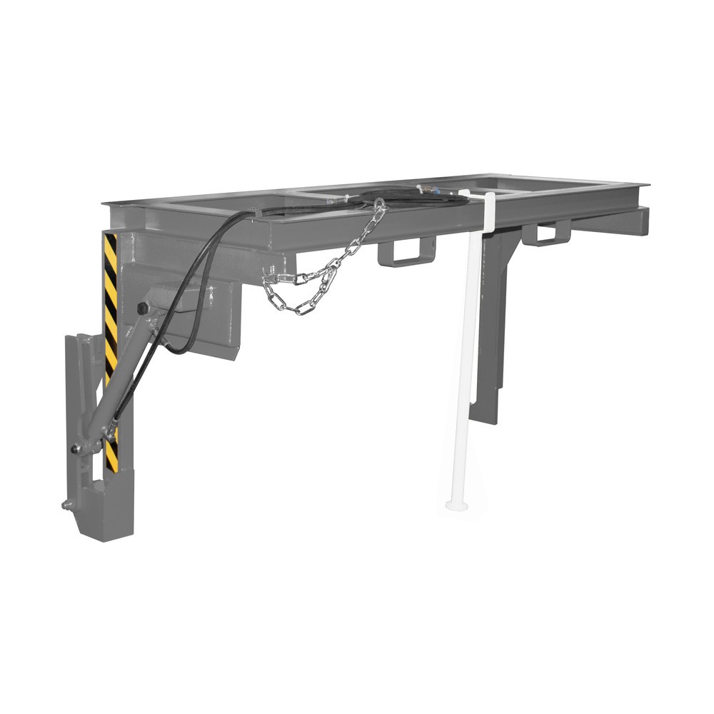 Produktabbildung: Traverse Typ BST-H für Bauer® stapelbare Kippbehälter, TK 2.000 kg, Volumen 2 m³, RAL 7005 mausgrau