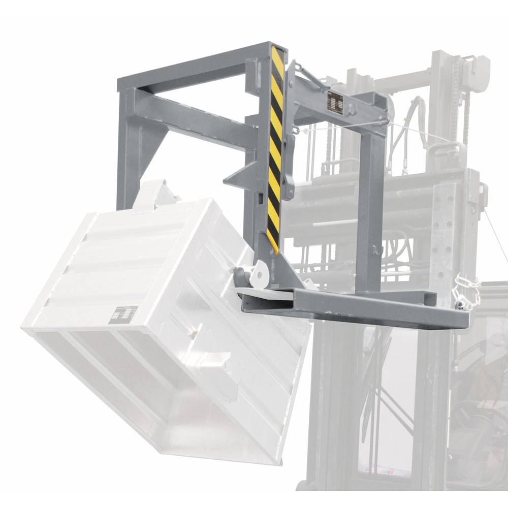 Produktabbildung: Traverse Typ BST-U für Bauer® stapelbare Kippbehälter, TK 500 kg, Volumen 0,3 m³, RAL 7005 mausgrau
