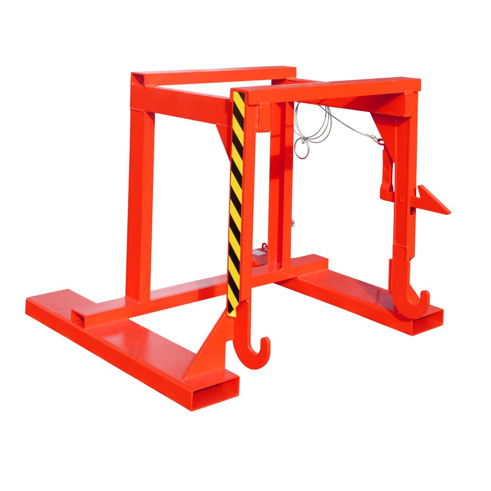 Produktabbildung: Traverse Typ BST-U für Bauer® stapelbare Kippbehälter, TK 1.000 kg, Volumen 0,55 m³, RAL 3000 feuerrot