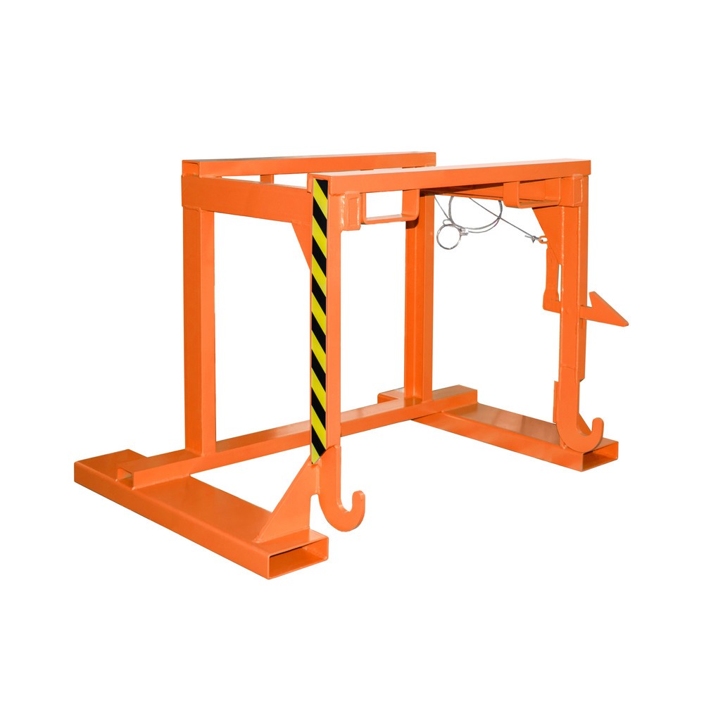 Produktabbildung: Traverse Typ BST-U für Bauer® stapelbare Kippbehälter, TK 2.000 kg, Volumen 0,9 m³, RAL 2000 gelborange