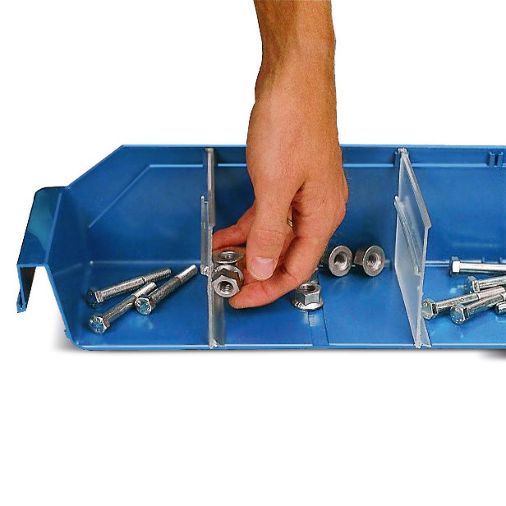 Produktabbildung: STEMO Trennplatten für Regalkästen mit Sichtöffnung, BxH 120 x 95 mm