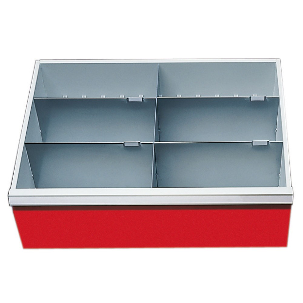 Produktabbildung: Trennwand-Einsatz Bedrunka+Hirth, Breite 680 mm, für Frontenhöhe 200 mm