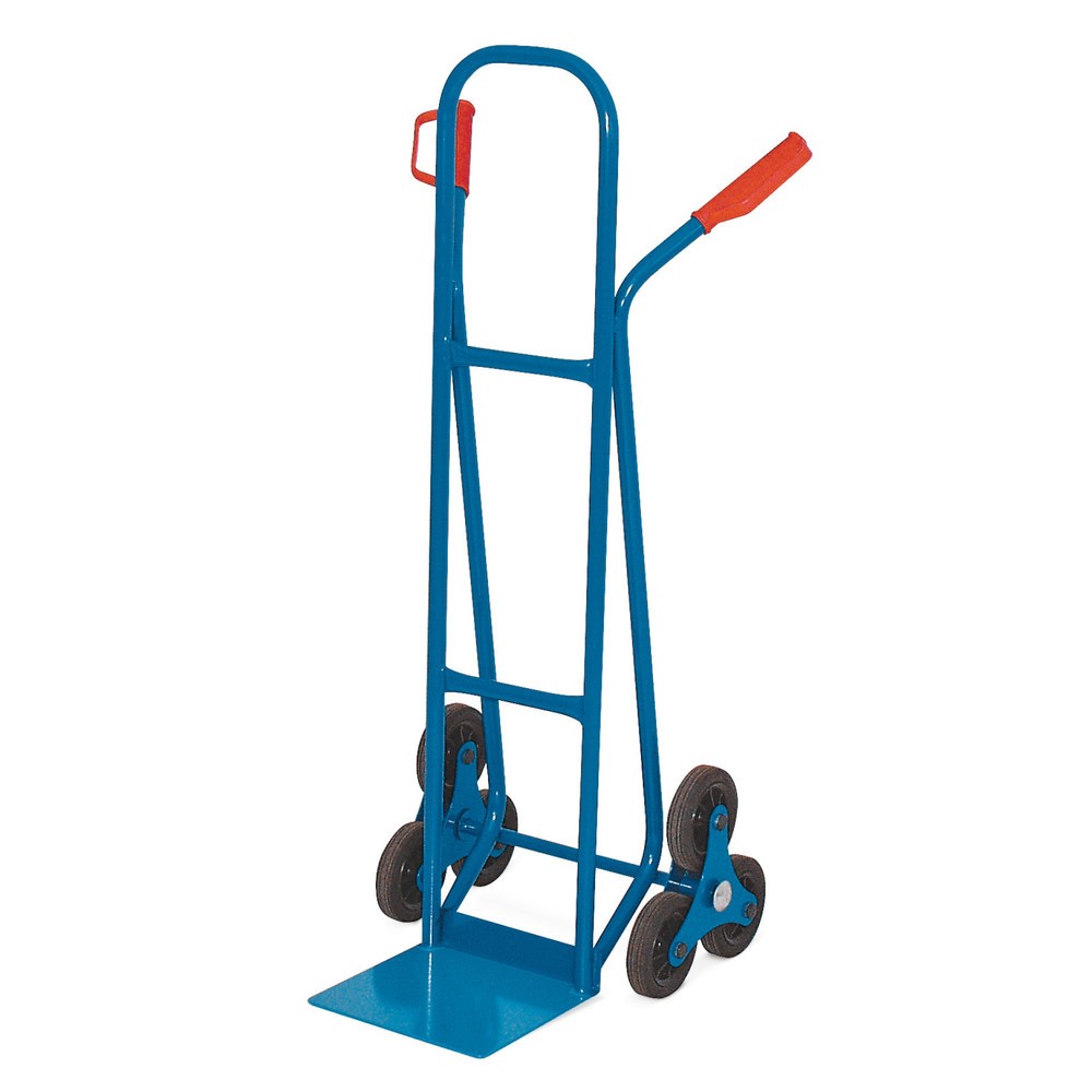 Produktabbildung: Treppenkarre HEMMDAL, mit 3-armigem Radstern, TK 175 kg, Schaufel BxT 280 x 230 mm, Stahl