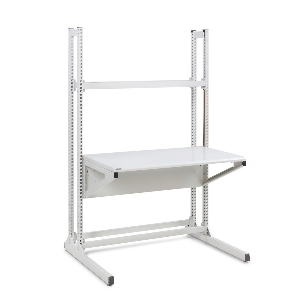 Produktabbildung: TRESTON Arbeitstisch Quick Edge, manuell höhenverstellbar, BxT 1.150 x 700 mm