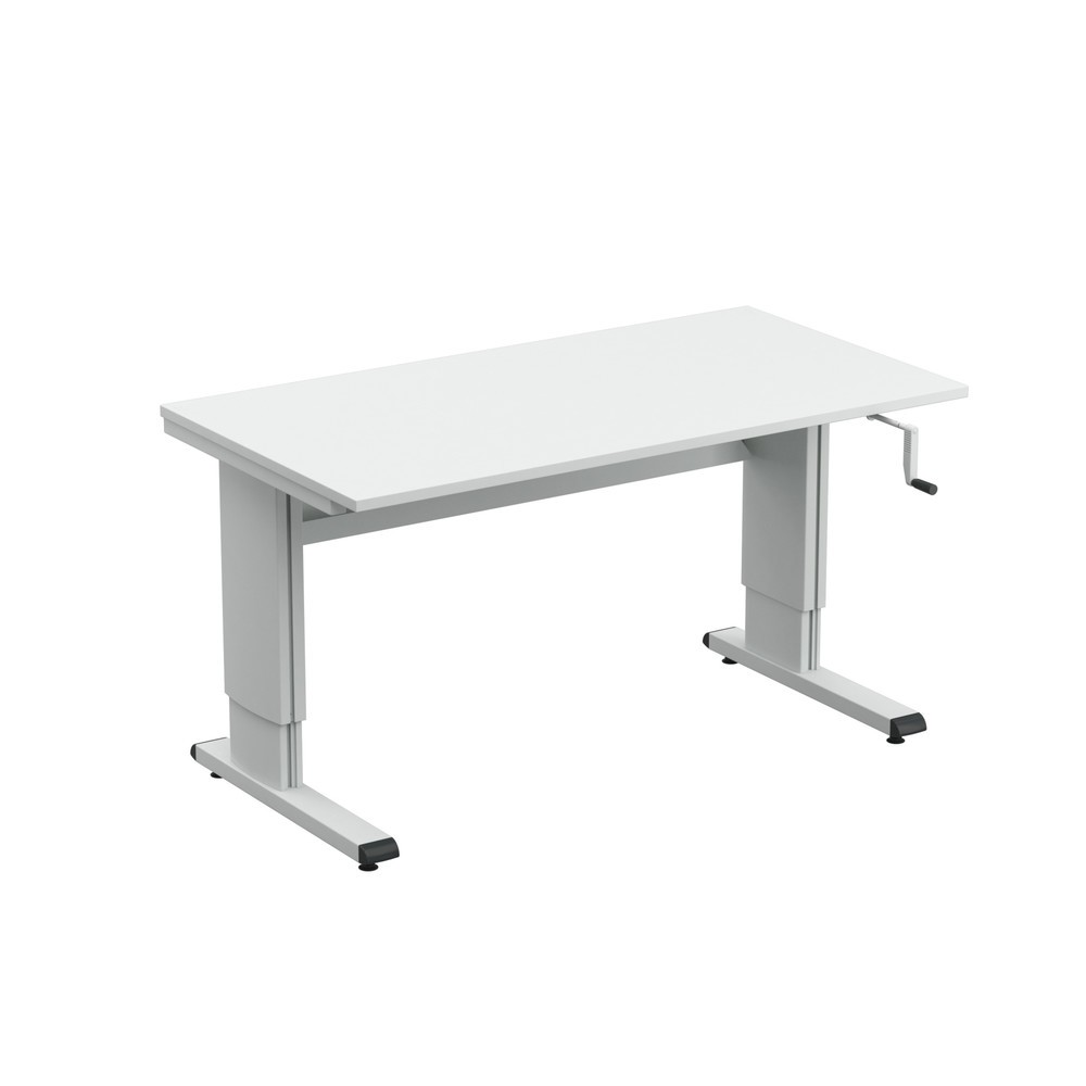 Produktabbildung: TRESTON Arbeitstisch, Typ WB, höhenverstellbar, Kurbel , BxT 1.500 x 800 mm