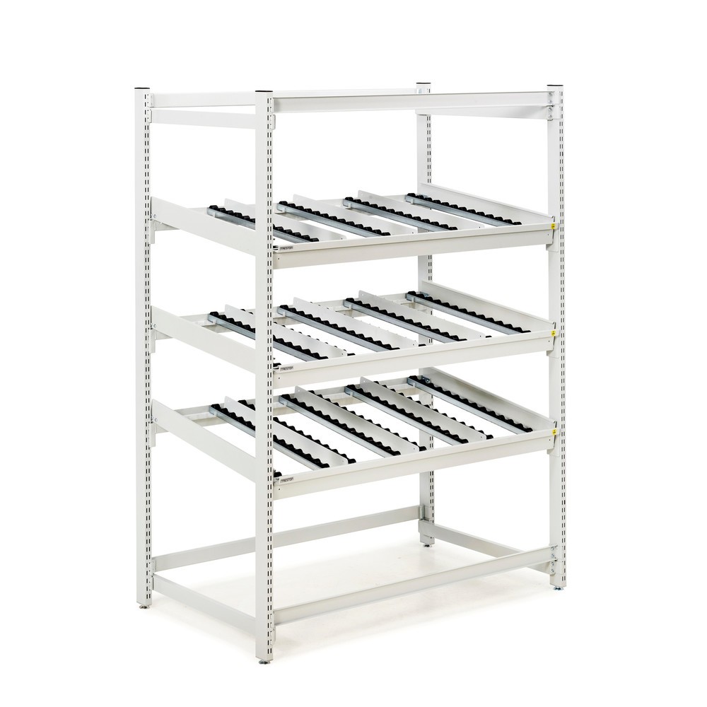 Produktabbildung: TRESTON Bereitstellregal FIFO, ESD, 3 Rollenebenen, HxBxT 1.860 x 1.385 x 805 mm