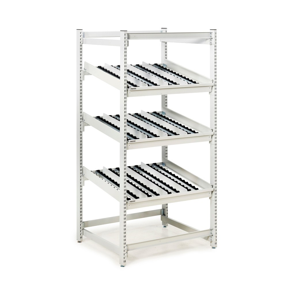 Produktabbildung: TRESTON Bereitstellregal FIFO, ESD, 3 Rollenebenen, HxBxT 1.860 x 933 x 805 mm