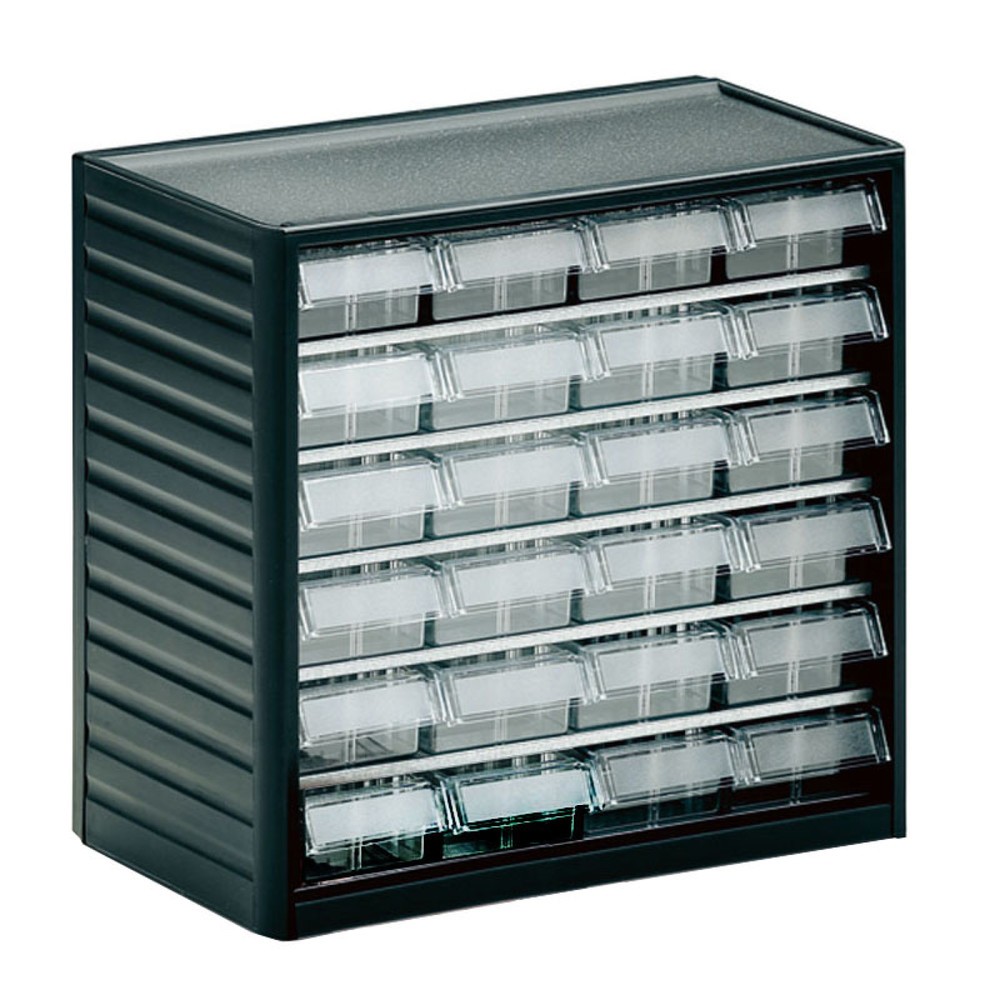 Produktabbildung: TRESTON Kleinteilemagazin Premium, Höhe 290 mm, 24 Schubladen