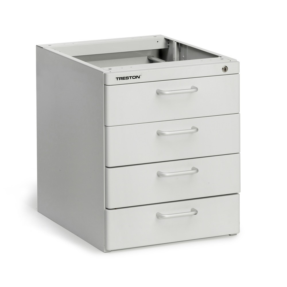 Produktabbildung: Schubladen-Tischunterbau, HxBxT 455 x 370 x 460 mm, 4 Schubladen