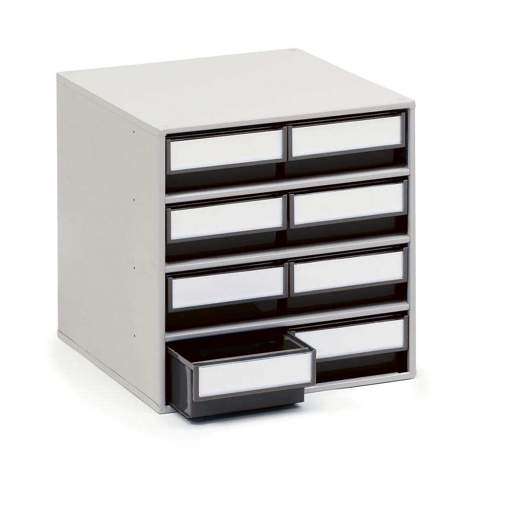 Produktabbildung: TRESTON Schubladenmagazin, ESD, 8 Schubladen, HxBxT 400 x 400 x 395 mm