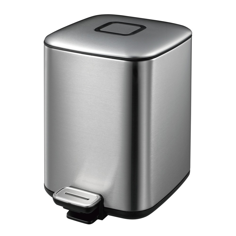 Produktabbildung Nr. 1: Tret-Abfalleimer Regent, 6 l, Edelstahl matt