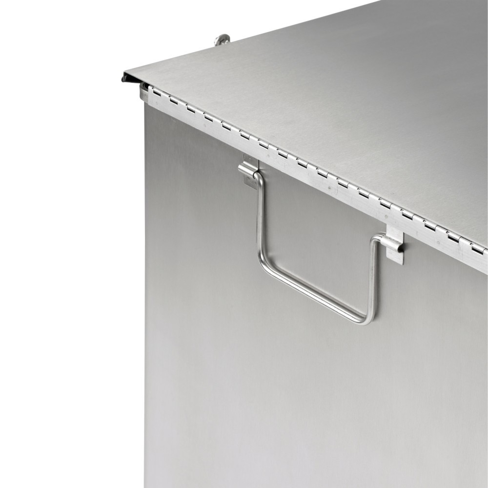 Produktabbildung Nr. 2: Tret-Abfallsammler Industrie, 45 Liter, Stahl, pulverbeschichtet, weiß