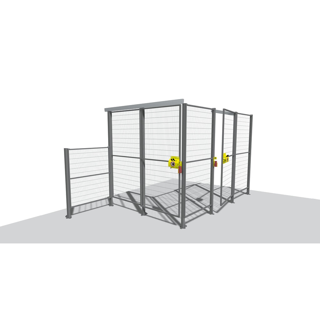 Produktabbildung: TROAX® Maschinen-Schutzgitter Profi, für Maschinenschutz, HxB 1.250 x 300 mm
