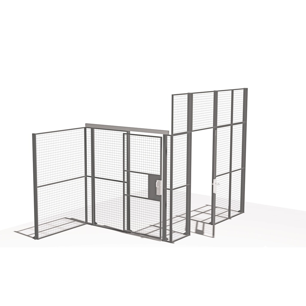 Produktabbildung: TROAX® Wandelement Profi, für Lagertrennwand, HxB 2.200 x 1.000 mm