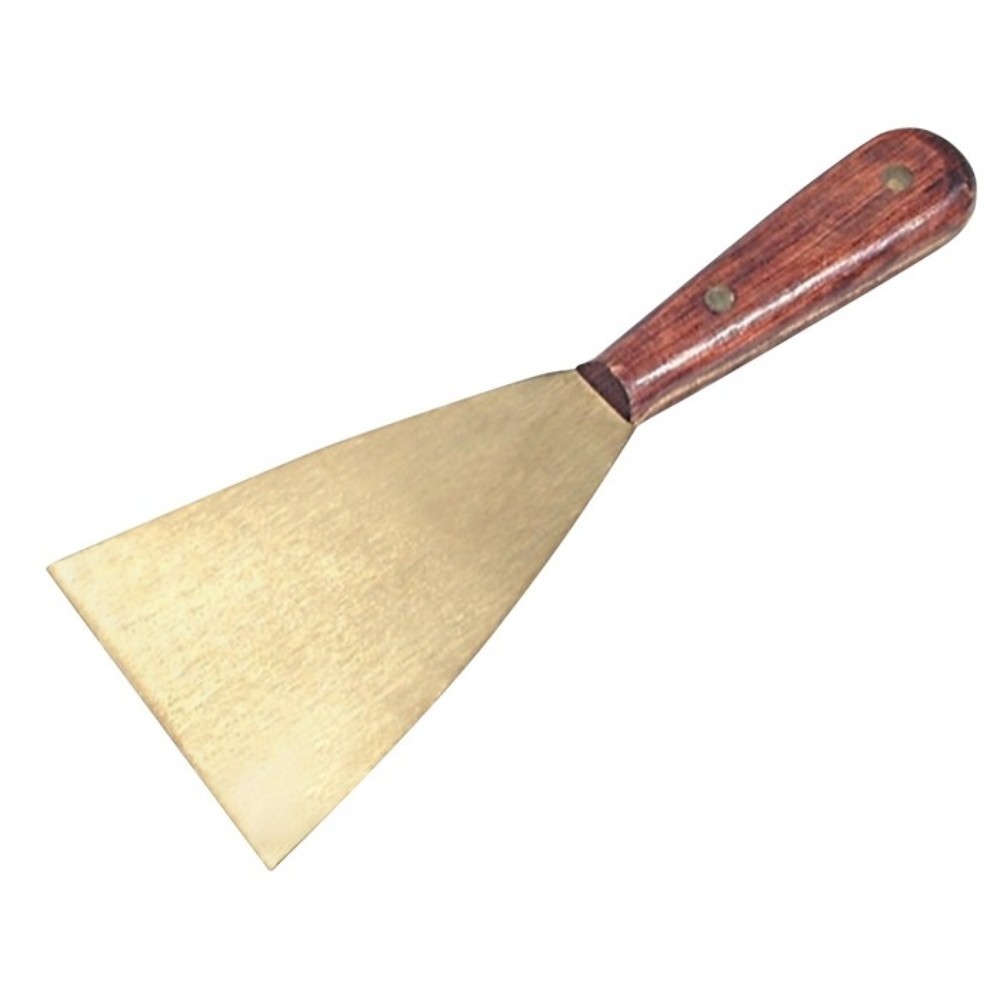 Produktabbildung: TRUFA Messingspachtel B.40mm S.2mm besonders stabil funkenarm