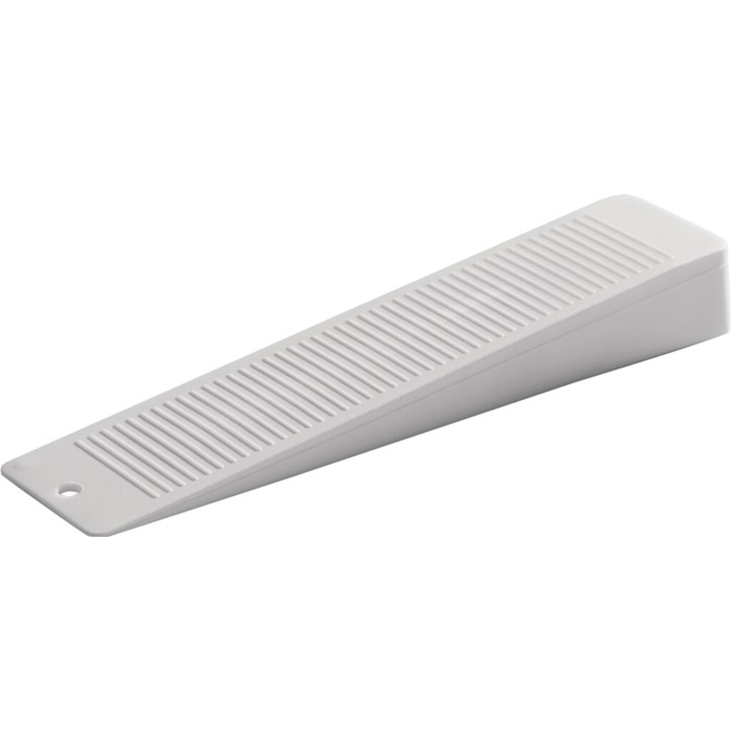 Türkeil, Kunststoff weiß, 100 mm 16 mm Produktabbildung: Türkeil, Kunststoff weiß, 100 mm 16 mm