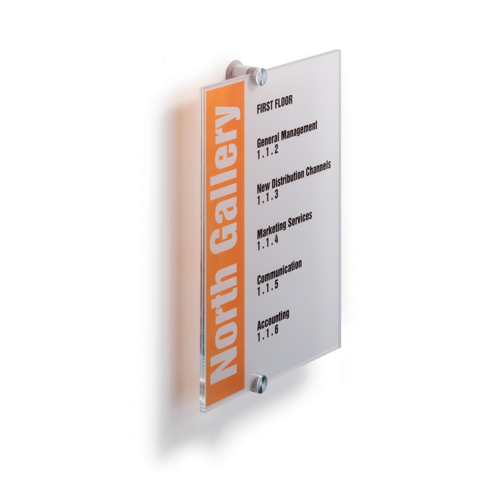 Türschild Crystal Sign, Acrylglas, HxB 297 x 210 mm Produktabbildung: Türschild Crystal Sign, Acrylglas, HxB 297 x 210 mm