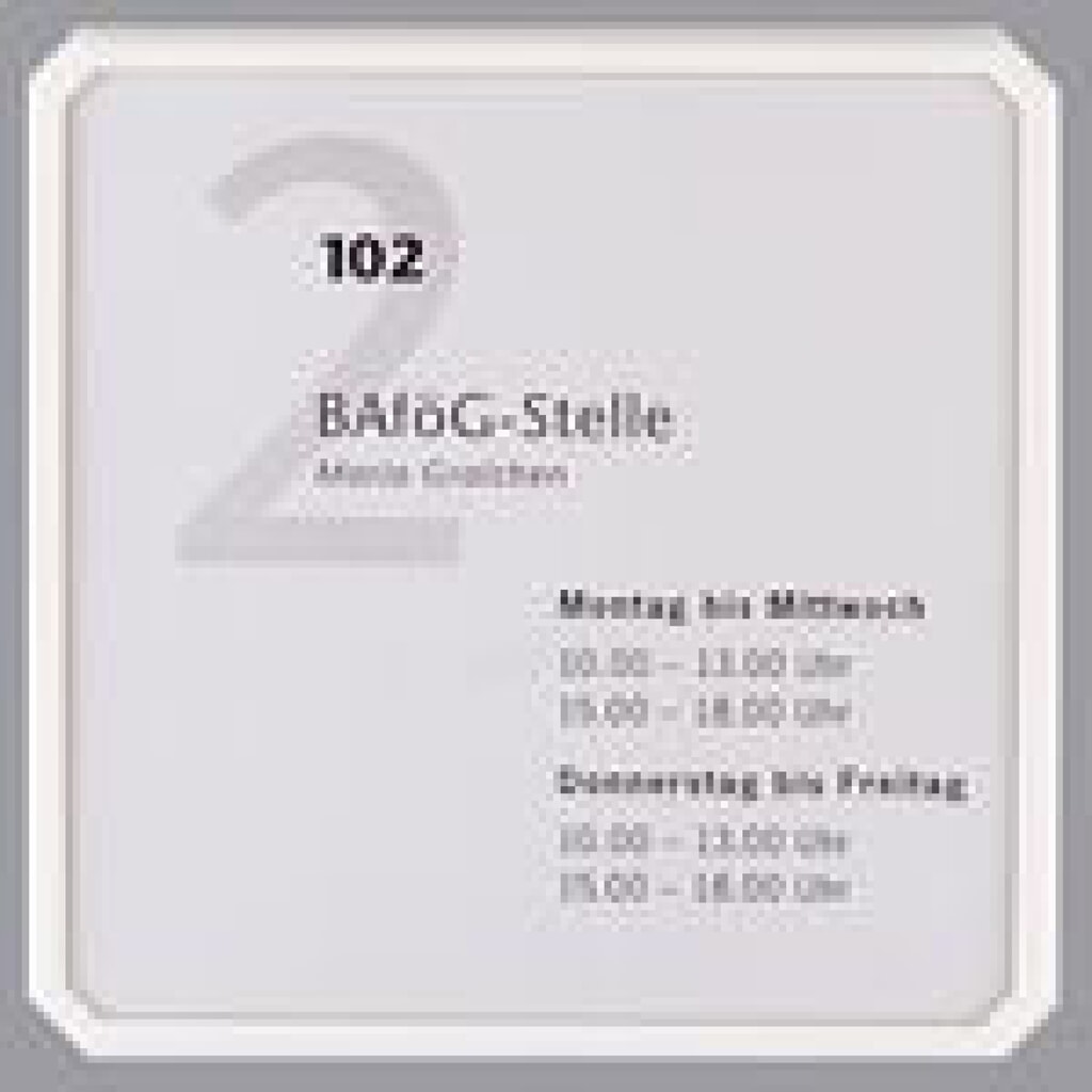 Türschild Futur, HxBxT 155 x 155 x 12 mm, reinweiß Produktabbildung: Türschild Futur, HxBxT 155 x 155 x 12 mm, reinweiß