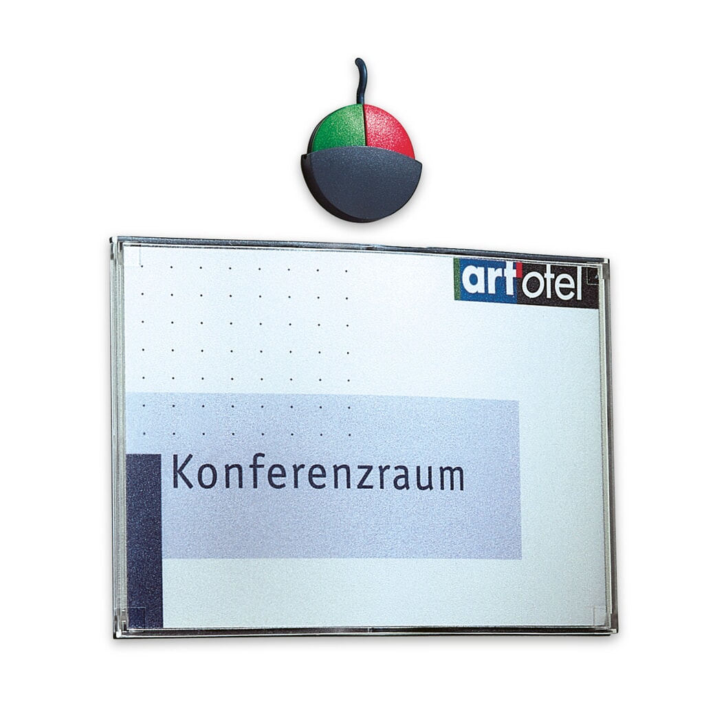 Türschilder Standard, 1/2 DIN A6, HxBxT 58 x 152 x 16 mm Produktabbildung: Türschilder Standard, 1/2 DIN A6, HxBxT 58 x 152 x 16 mm
