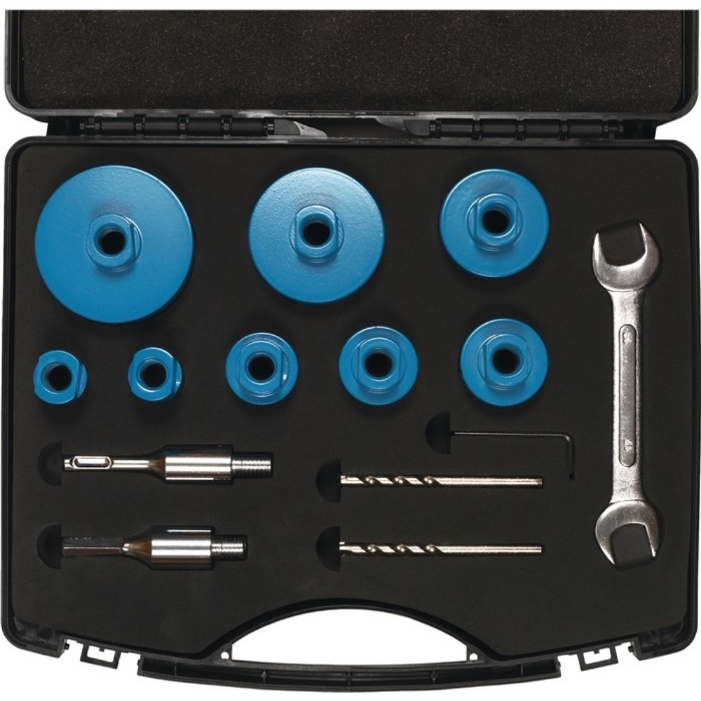Produktabbildung: TYROLIT Diamantbohrkronenset DDT Premium 13-tlg.f.Fliesen/Granit/Marmor M14