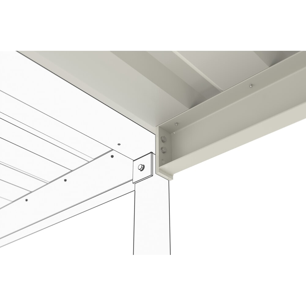 Produktabbildung Nr. 5: Überdachung VARIO, 1-seitig, AF, HxBxT 2.350 x 4.300 x 2.200 mm